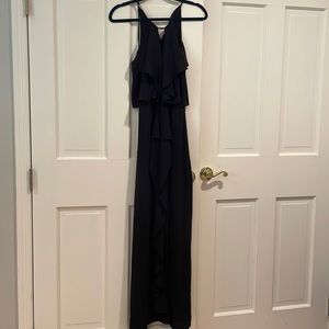 BCBG MaxAzria XS black halter dress